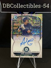 2023 Bowman Chrome Axel Sanchez 1st Speckle Auto 221/299 Seattle Mariners 