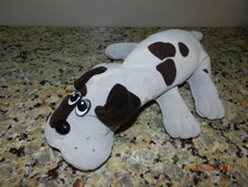 VINTAGE 1985 POUND PUPPYGray W/DARK BROWN SPOTS 18" GREAT CONDITION