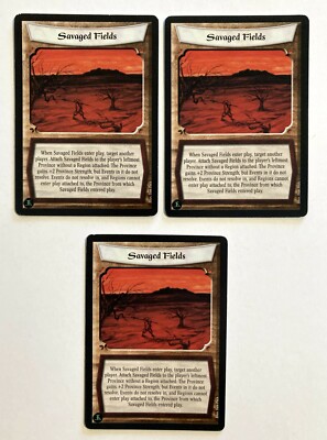 Savaged Fields (3) L5R Legend of the Five Rings CCG Ambition's Debt