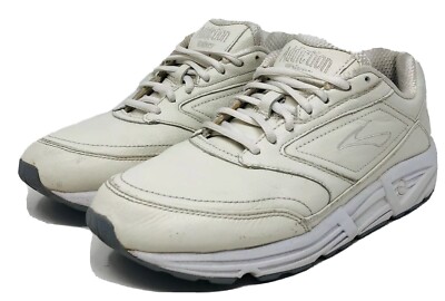 Brooks Addiction Walker Athletic Walking Sneaker White Leather