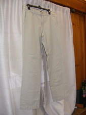Tommy Hilfiger Avery Wide Leg Straight Chino Tan Khaki Cotton Office Pant Sz 12