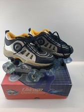 Chicago Skates Child Quad Roller Skates Blue / Gray Size 4 New old stock