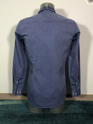 Chemise Hugo Boss Black Label Mauve - Taille 38 Slim Fit - Comme Neuve - Occasion