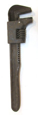 Primitive Old 1920s 9 Iron Screw Adjustable Auto Tractor Farm Mechanic Wrench