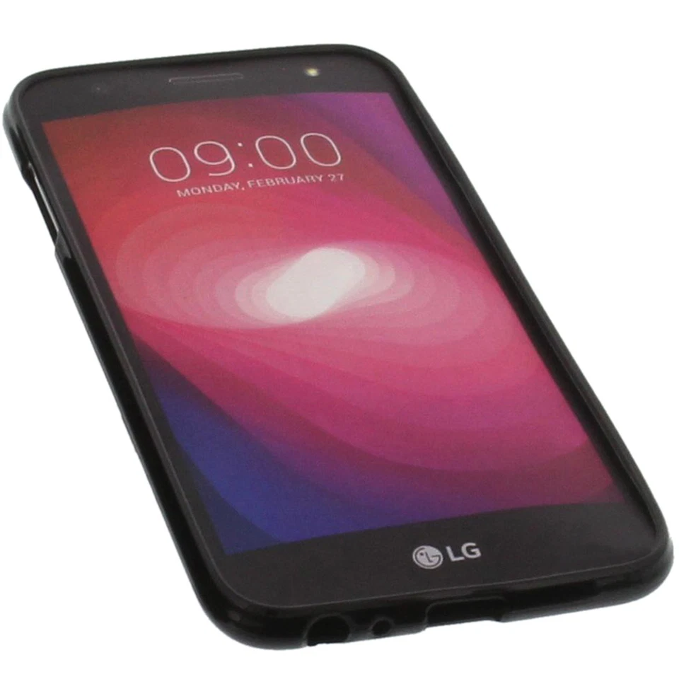 Custodia per LG X Power 2 Custodia Cellulare TPU Gomma Custodia Nera - Immagine 4 di 4