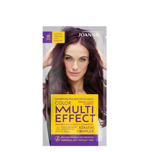 Joanna Multi Effect Hair Colour Shampoo Dye Sachet 4 to 8 Washes Keratin Complex - Picture 21 of 35