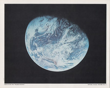 Earth from Apollo 8 3 NASA Official Picture 8"x10" Apollo Litho PN-1b.