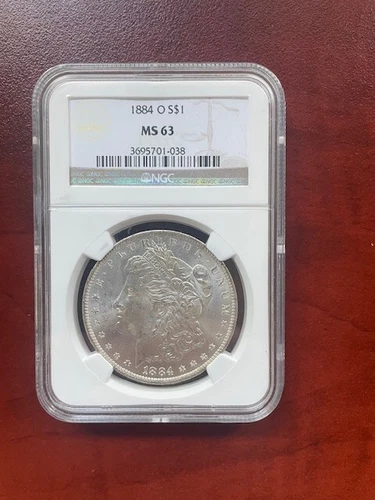 1884-O NGC Graded MS 63 Morgan Silver Dollar