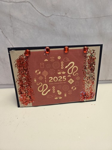 Handcrafted Chinese New Year Greeting Card