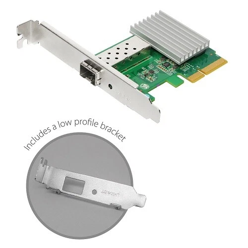 10 Gigabit Ethernet SFP+ PCI Express Server Adapter Lowprofile EN-9320SFP Edimax - Image 3 of 4