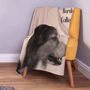 border collie throw blanket