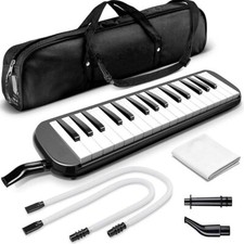 Melodica 32 teclas, boquilla de tubos dobles, piano de aire, instrumento musical