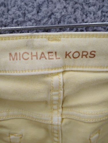 Michael Kors Girls' Izzy Skinny Light Yellow Jeans sz 8 - Picture 6 of 8