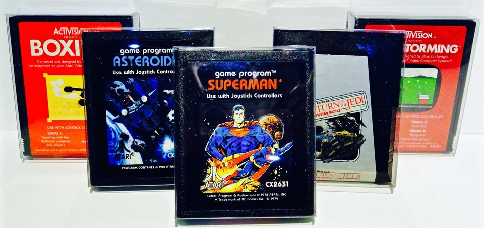 50 Protectores de Cartucho para ATARI 2600 / 7800 Caja de Vitrina Transparente ¡LEER!  Foto 3 de 4