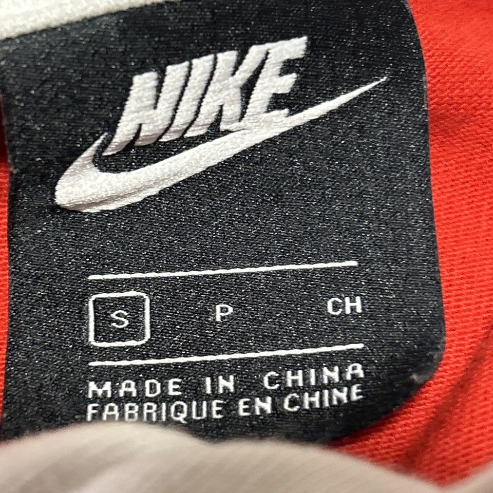 Nike Rugby Polo Shirt Men Sz S Long Sleeve Embroidered “SWOOSH