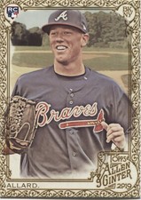 KOLBY ALLARD RC 2019 Allen & Ginter GOLD BORDER Hot Box - ATLANTA BRAVES - #279