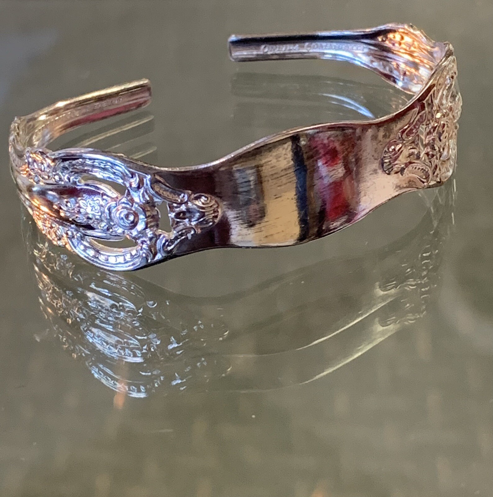 Oneida Community Cuff Bangle Bracelet - image 3