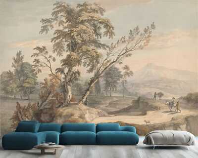 Klassische Landschaft Gemälde Kunst Tapete Wandbild abnehmbar abwaschbar abziehen & kleben