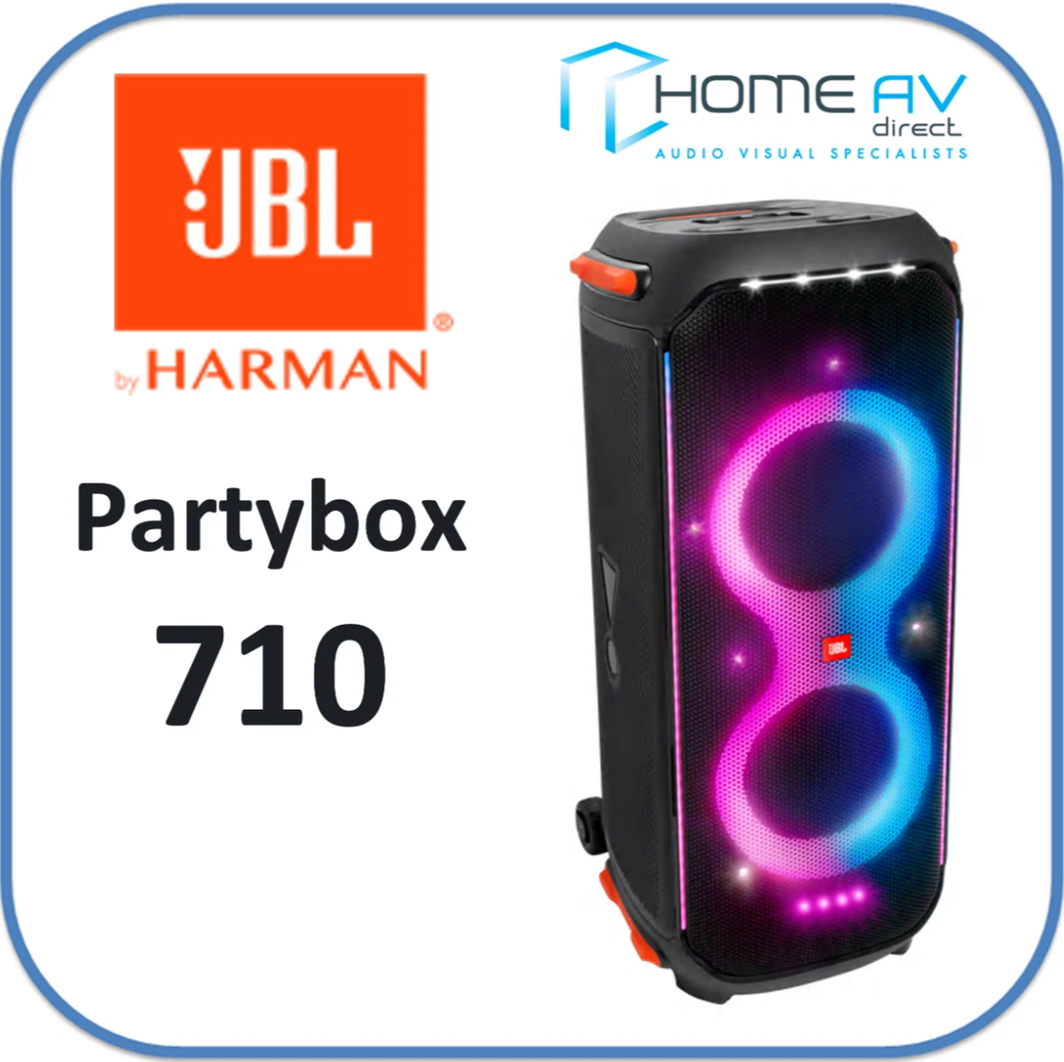 JBL Partybox 710 800W Portable Bluetooth Party Speaker Bass Tweeters Lights  6925281990144