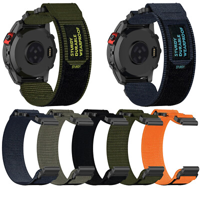 20/22/26mm Nylon Strap Watchband for Garmin Fenix 6S 7S Solar