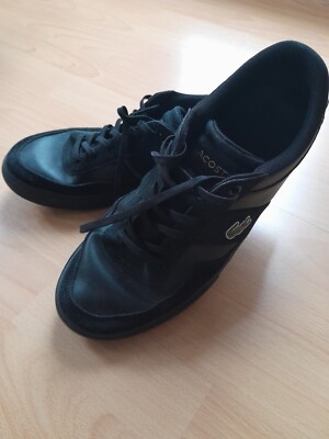 Lacoste Court Master Pro Herren Gr. 43 schwarz Sneaker Turnschuhe