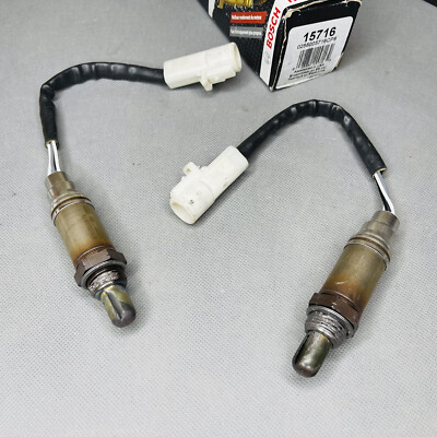 BOSCH OE Oxygen Sensor 2PCS SET For 1996 Ford Econoline Super Duty Custom