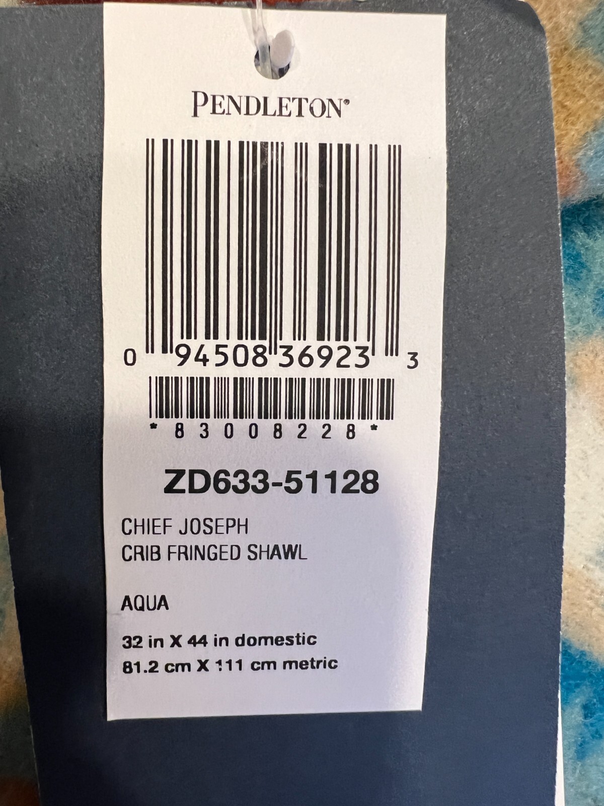 Pendelton Wool baby collection blanket 32in x 44in arrowhead pattern