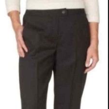 HARV  BENARD Black Wool Pleated Trousers 12 EUC