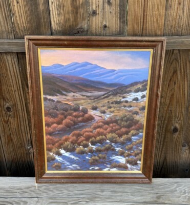 Tim J. Morse Oil Painting Landscape Arizona Utah New Mexico ? Desert Mountain