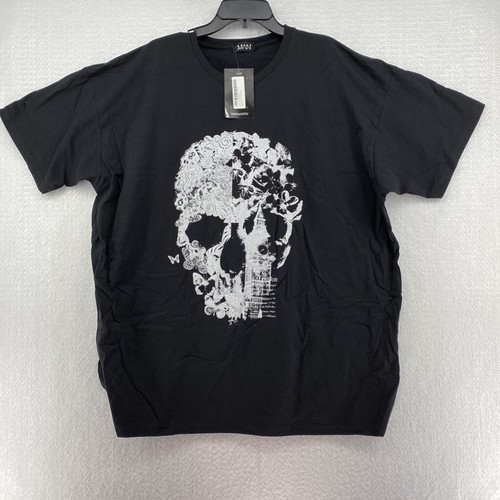 Floral Skull Boohoo Mens Graphic T 