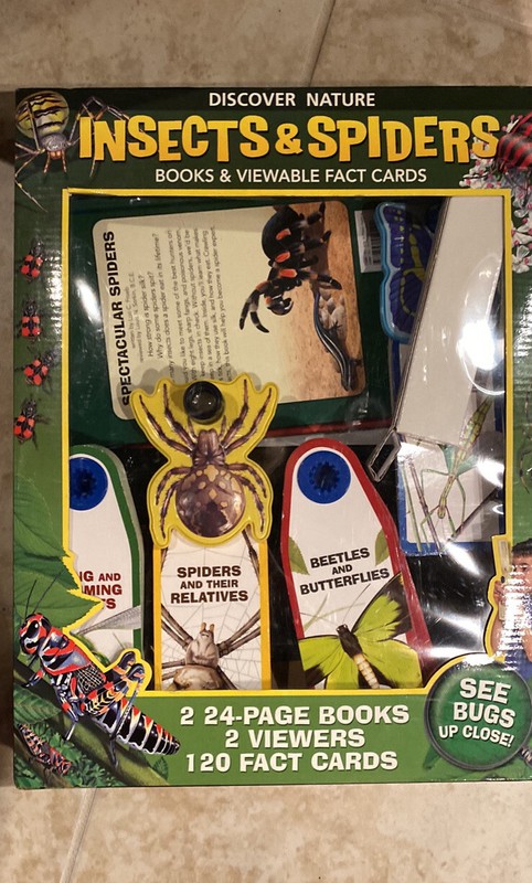 Discover Nature spiders and insects Books And Viewable Fact Cards 120