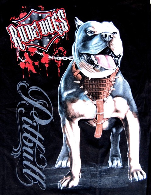 rude dog pitbull t shirts