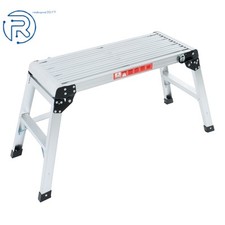 Work Platform Aluminum Step Ladder of Capacity 330 LBS Ladders Stool Folding