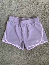Girls Youth Large mauve Adidas Aeroready pull on athletic shorts