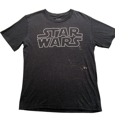 Star Wars T-Shirt S Men's Mad Engine Short Sleeve Grey Pullover Cotton Polyester