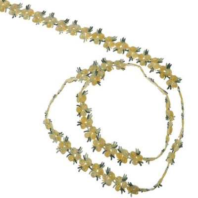 4,5 m gestickte Blumen Stoffband DIY Spitzenverkleidung zum Nähen Kunsthandwerk