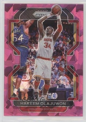 2021-22 Panini Prizm Pink Ice Prizm Hakeem Olajuwon #265 HOF 1j71