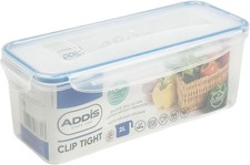 Image of Addis Clip Tight Food Storage Container 2 Litre Narrow Rectangle Airtight