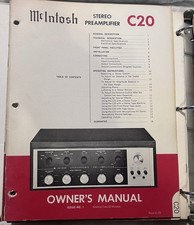 McIntosh C22 Owner's Manual - ORIGINAL
