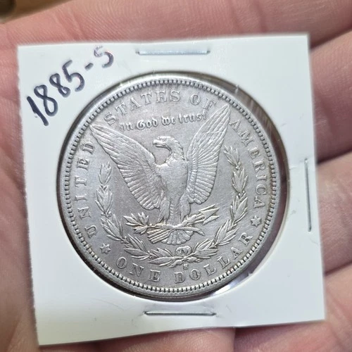 1885 s  XF Morgan Silver Dollar $1 Coin San Francisco Circulated 0.9 Fineness