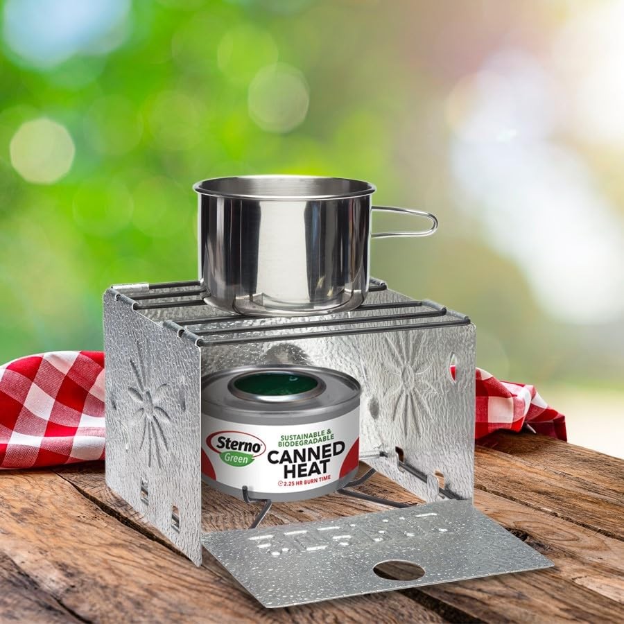 Sterno Foldable Camp Stove - Portable Camping Stove for Outdoor Cooking, Easy...