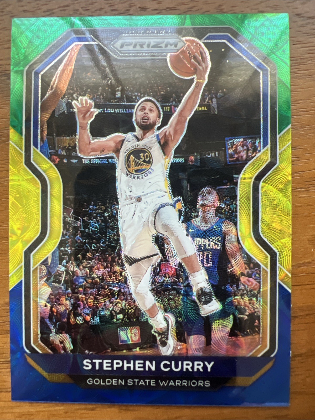2020-21 Panini Prizm - Stephen Curry #159 Choice Blue Yellow & Green Prizm