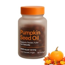 Hair Growth Supplements Pumpkin Extract Health Care 60 Pieces Hair Growth Oil