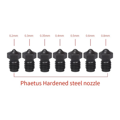 Phaetus V6 Hardened Steel Nozzle PS / 0.35/1.75mm - Zdjęcie 8 z 9