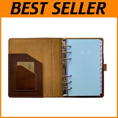 2026-2027 Weekly Leather Planner - Genuine Leather Binder