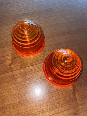 2x Lucas L594 Blinkerscheibe MGA 1600 Triumph TR3 TR4 Mini Mk1 Mk2 Morris Minor