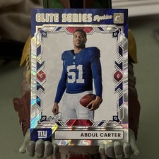 2025 Donruss Elite Series Rookies Abdul Carter Insert Rookie Card ESR-ACR NYG RC