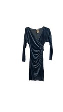 Blue Asymmetrical Ruched Bodycon Dress