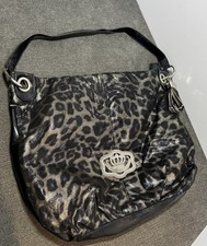 Kathy Van Zeeland Leopard Print Metallic Shoulder Bag