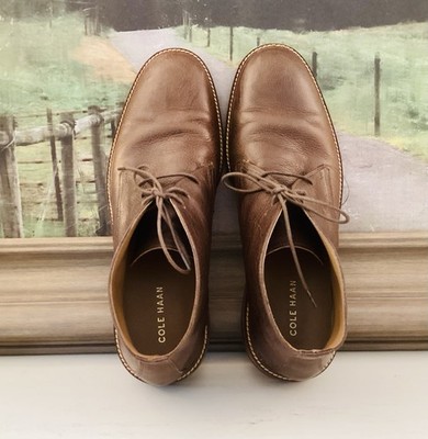 Cole Haan Barron Brown Leather Chukka Boots Men's 11.5M Chestnut C22941 India